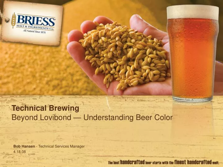 technical brewing beyond lovibond understanding beer color