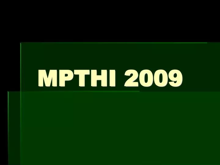 mpthi 2009