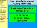 Production/Operations Management