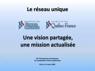 une vision partag e une mission actualis e