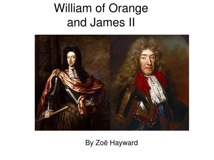 william of orange and james ii