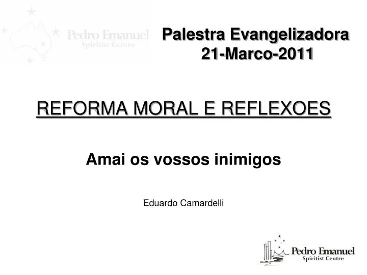 palestra evangelizadora 21 marco 2011