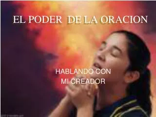 el poder de la oracion