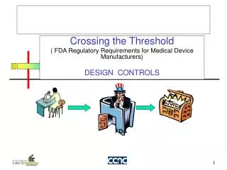 Crossing the Threshold ( FDA Regulatory Requirements for Medical Device Manufacturers)