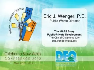 Eric J. Wenger, P.E. Public Works Director