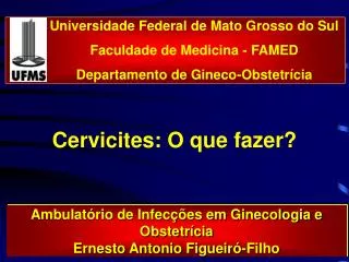 cervicites o que fazer