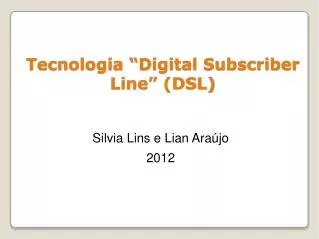 tecnologia digital subscriber line dsl