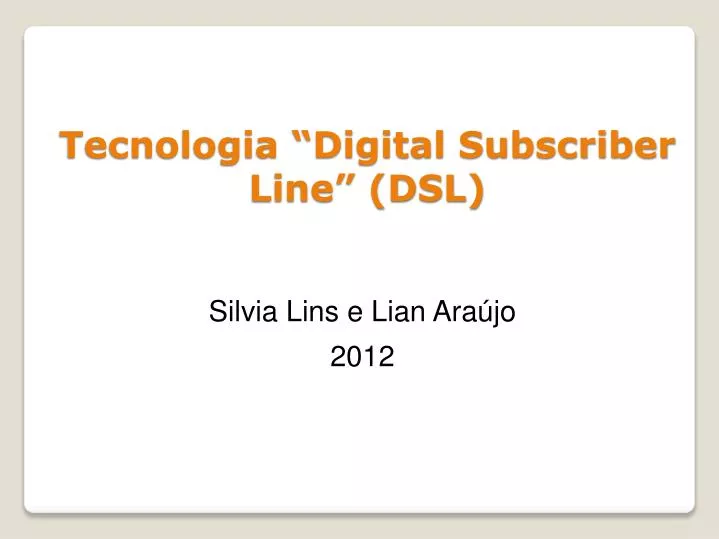 tecnologia digital subscriber line dsl