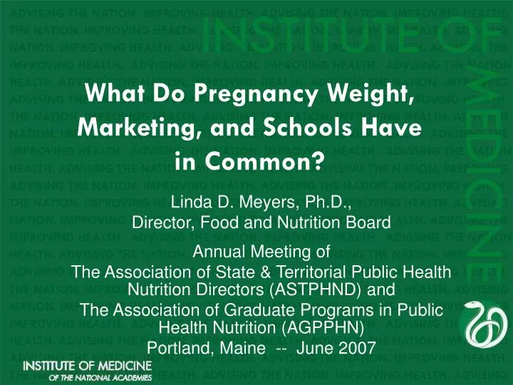 what do pregnancy weight marketing and schools have in common