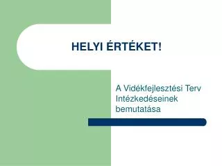 helyi rt ket