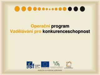 opera n program vzd l v n pro konkurenceschopnost