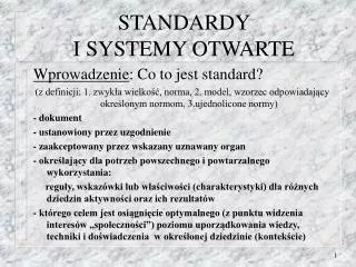 standardy i systemy otwarte