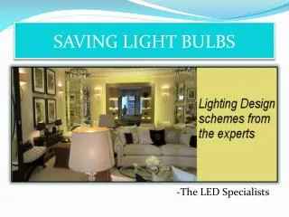 Energy Saving Light Bulbs