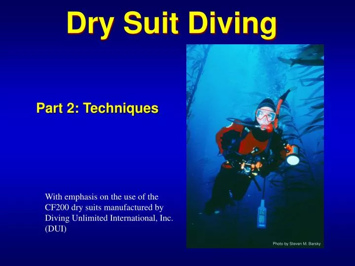 dry suit diving