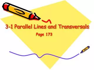 3 1 parallel lines and transversals