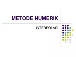 metode numerik