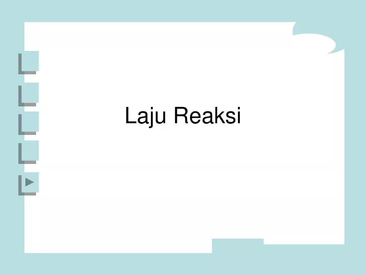 laju reaksi