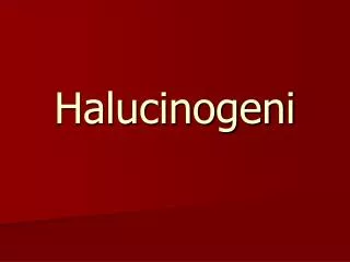 halucinogeni