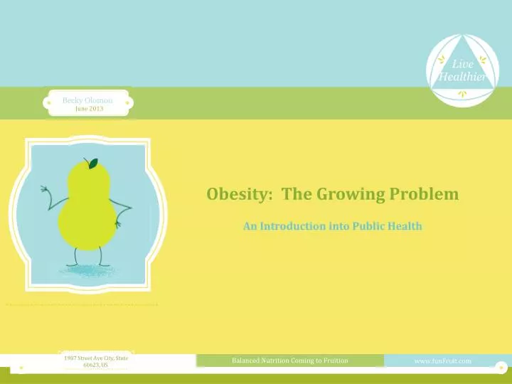 obesity the growing problem