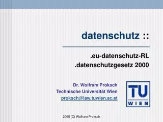 datenschutz eu datenschutz rl datenschutzgesetz 2000