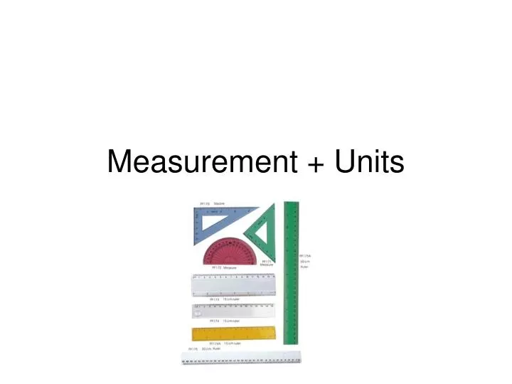 measurement units