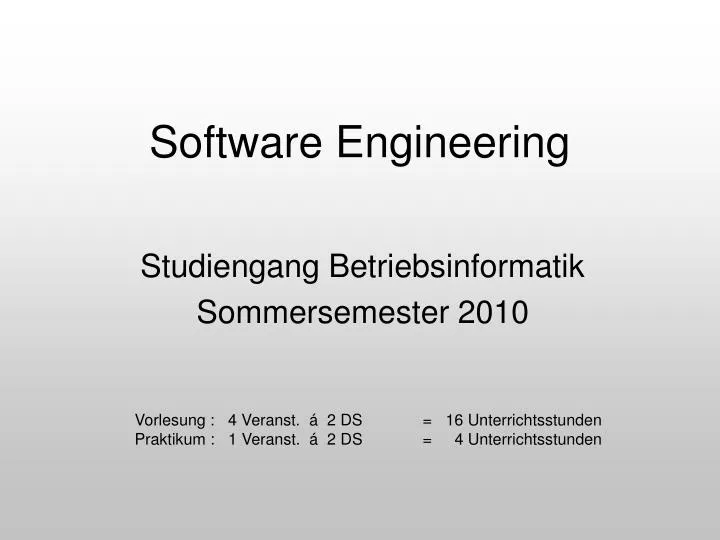 software engineering