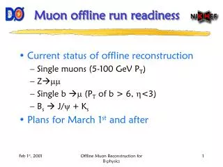 Muon offline run readiness