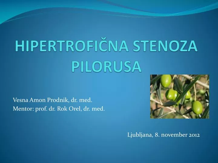 hipertrofi na stenoza pilorusa