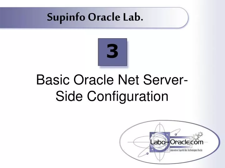 basic oracle net server side configuration