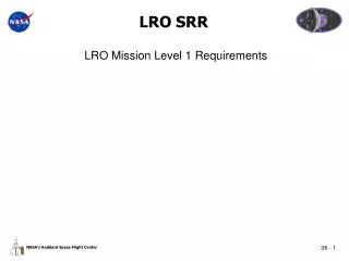 LRO SRR