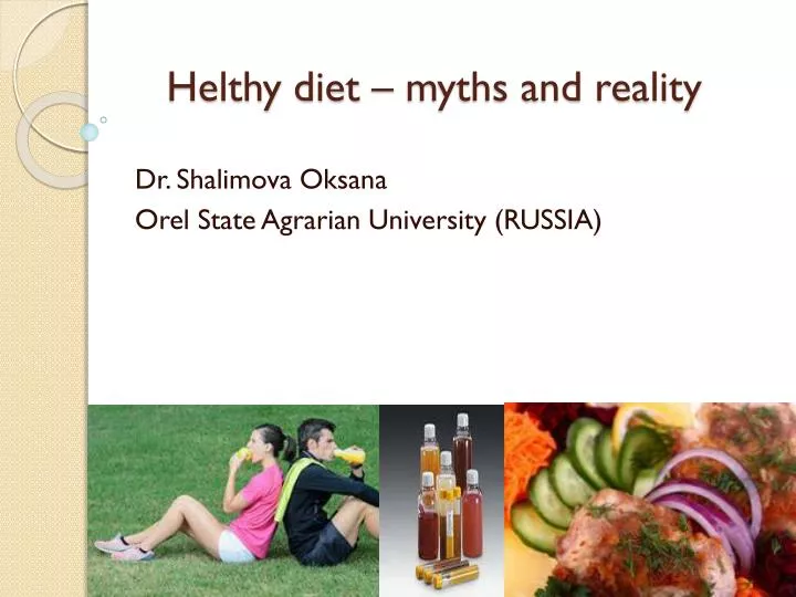 helthy diet myths and reality