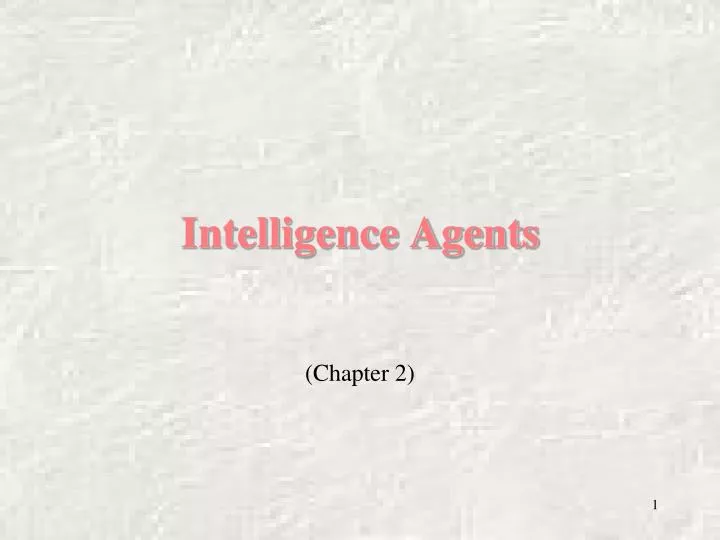 intelligence agents