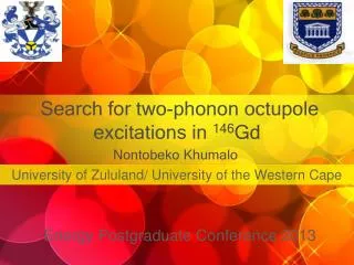 Search for two-phonon octupole excitations in 146 Gd