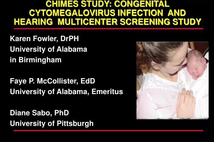 chimes study congenital cytomegalovirus infection and hearing multicenter screening study