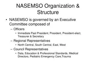 NASEMSO Organization &amp; Structure