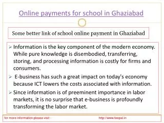 Search best sites if online payment for school in Ghaziabad