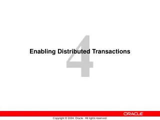 enabling distributed transactions