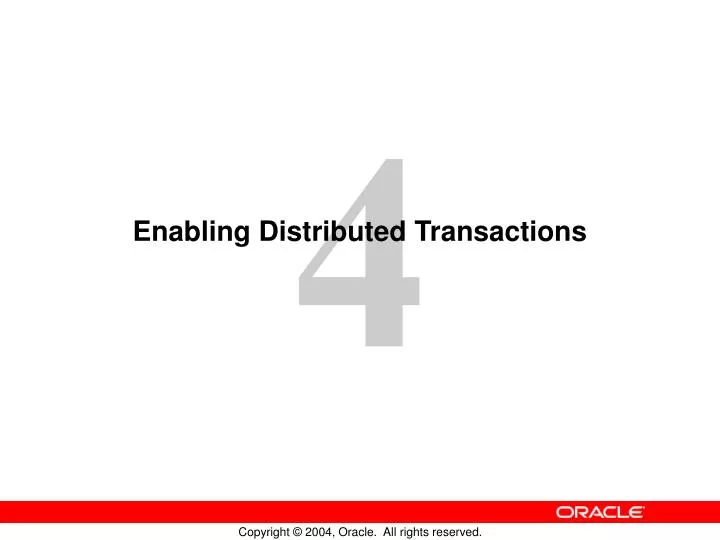 enabling distributed transactions
