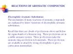 REACTIONS OF AROMATIC COMPOUNDS - slide 1