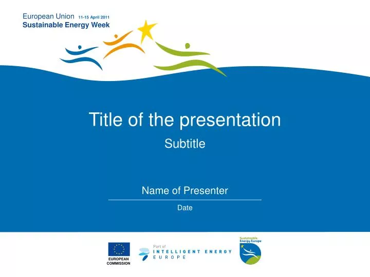 title of the presentation