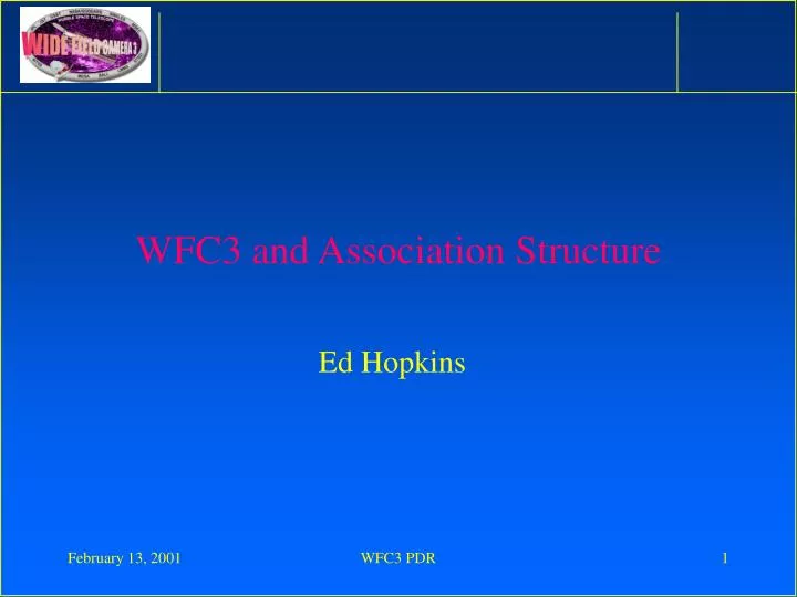 wfc3 and association structure