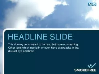 headline slide