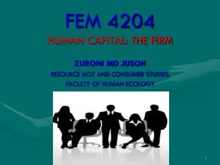 FEM 4204 HUMAN CAPITAL: THE FIRM