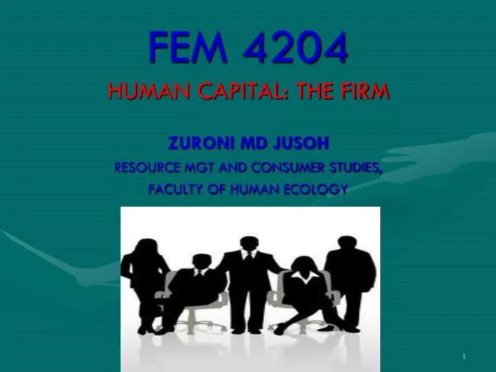 fem 4204 human capital the firm