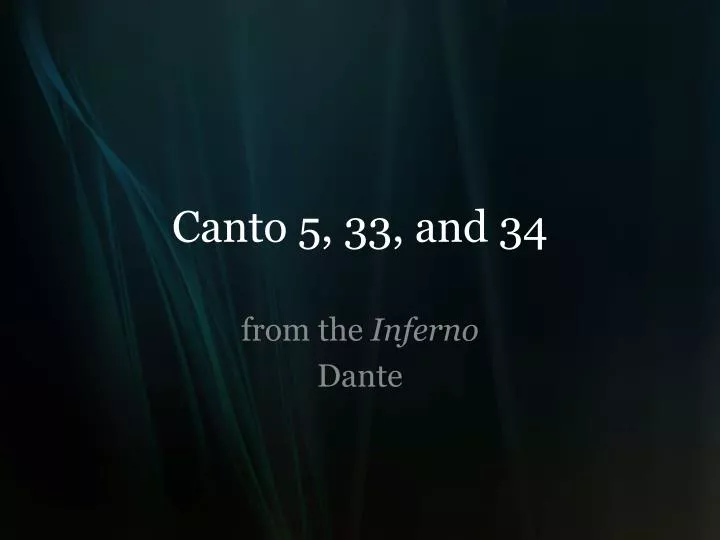 canto 5 33 and 34
