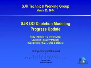SJR Technical Working Group March 25, 2004