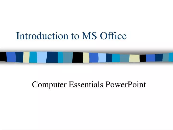 introduction to ms office
