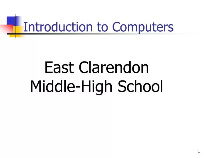 introduction to computers