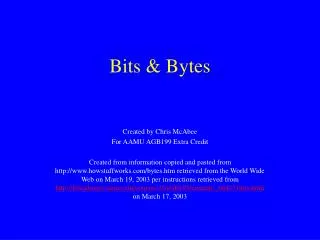 Bits &amp; Bytes