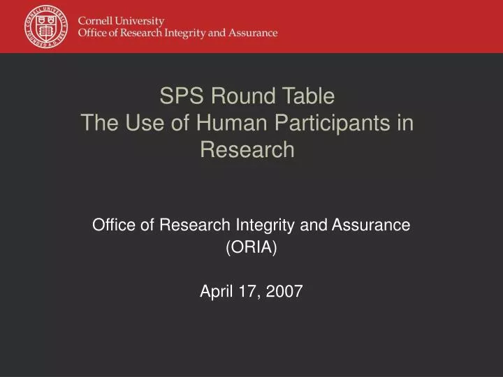 sps round table the use of human participants in research
